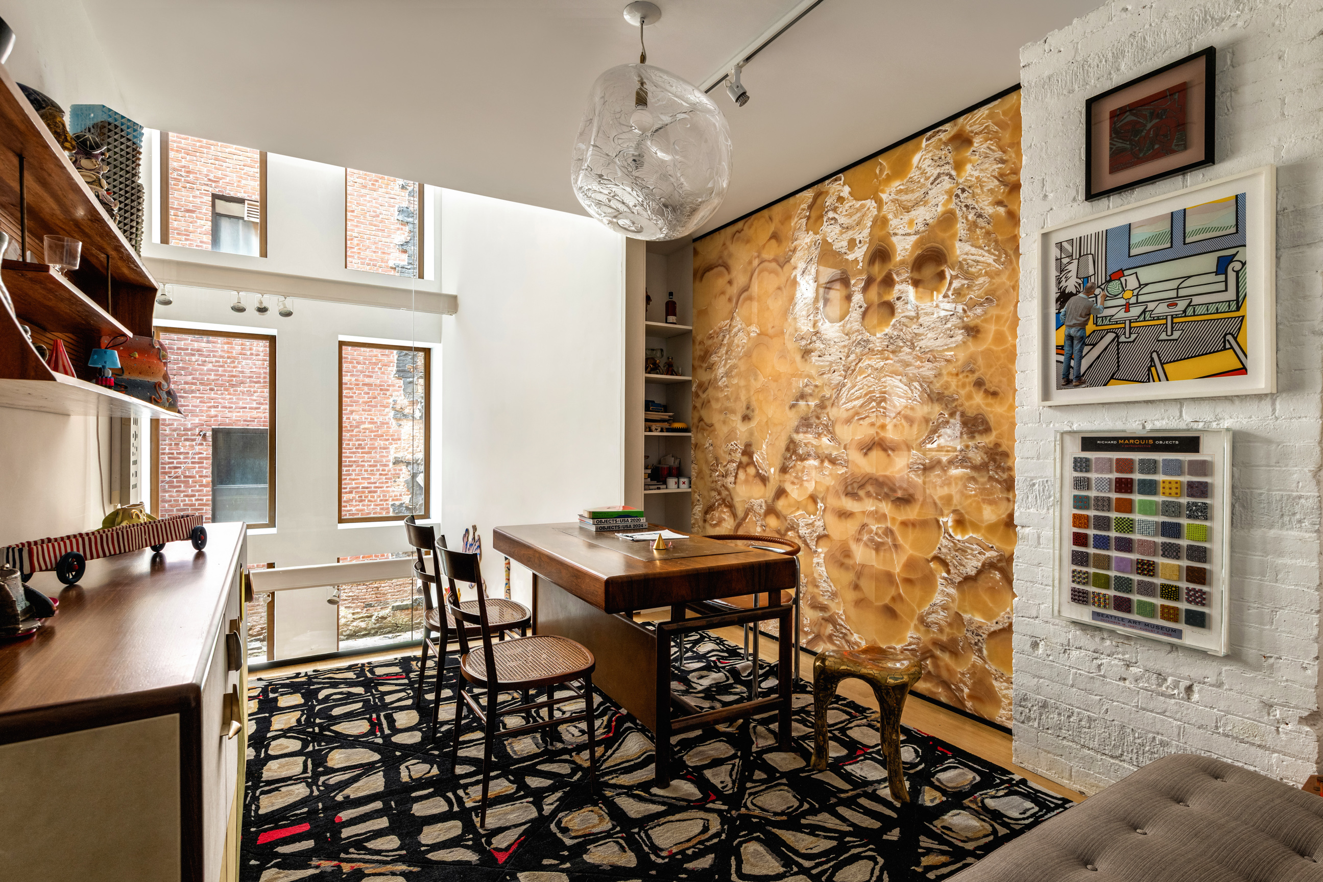64 White Street, Unit RETAIL Manhattan, NY 10013 - Photo 13 of 21 a view of a dining room with furniture and chandelier