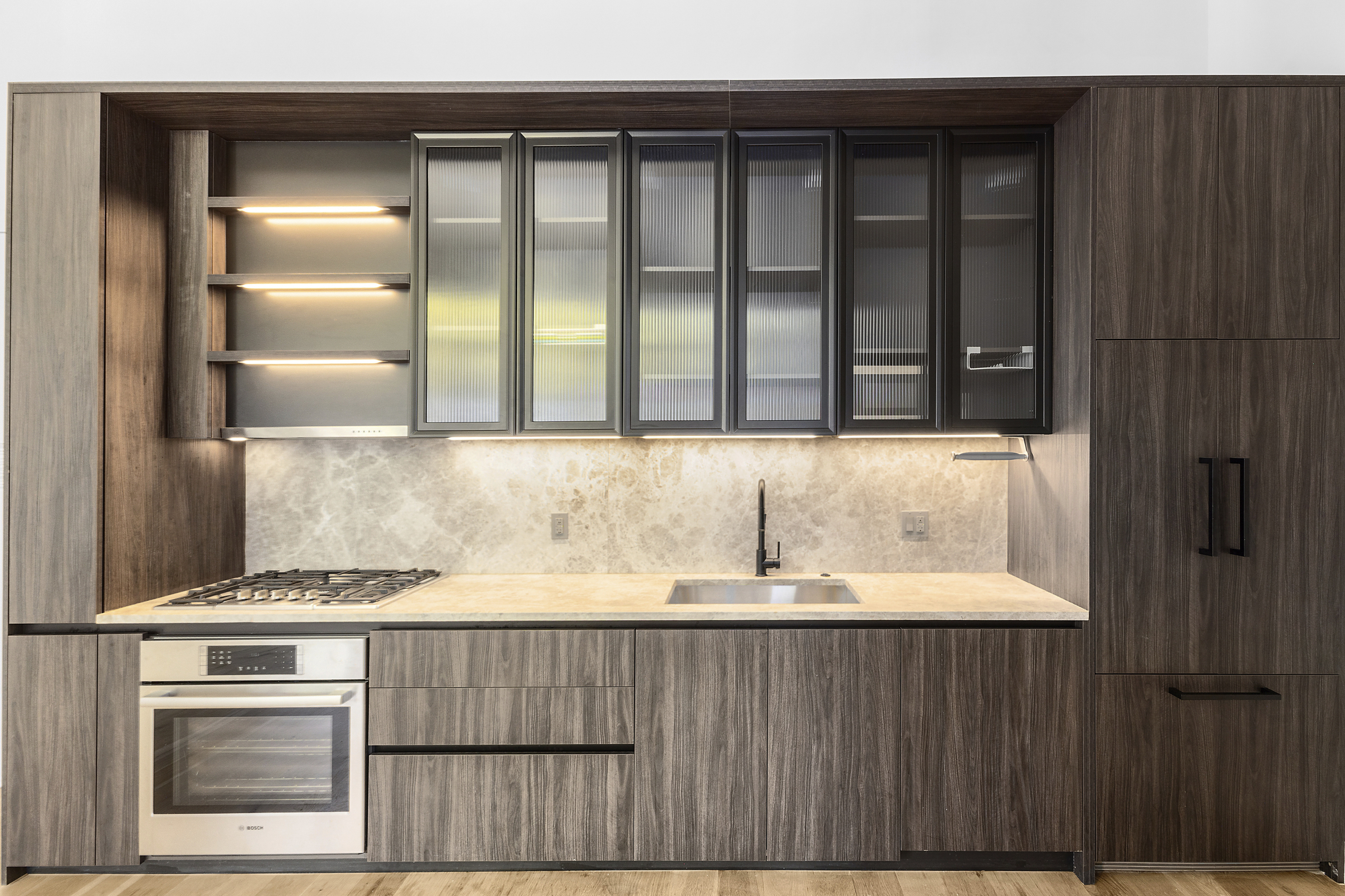10 Quincy Street, Unit 1H Brooklyn, NY 11238 - Photo 4 of 15 a kitchen with a sink and cabinets
