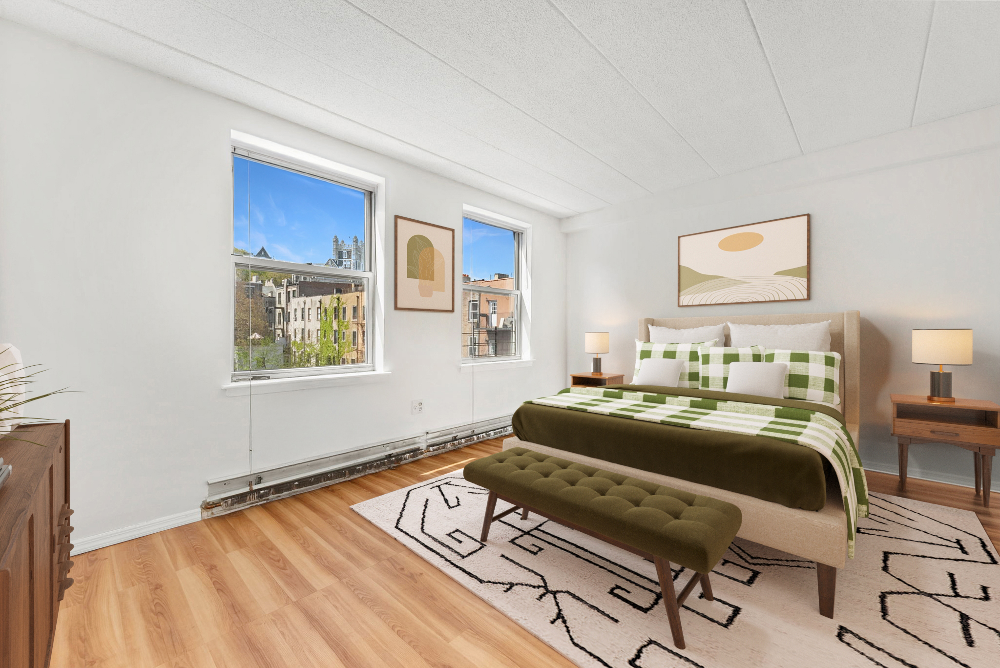 2573 Frederick Douglass Boulevard, Unit D Manhattan, NY 10030 - Photo 5 of 13 a bedroom with a bed and a window