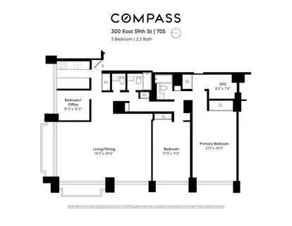 $1,850,000 | 300 East 59th Street, Unit 705 | Sutton Place
