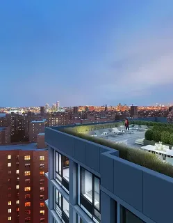 a view of balcony with city view