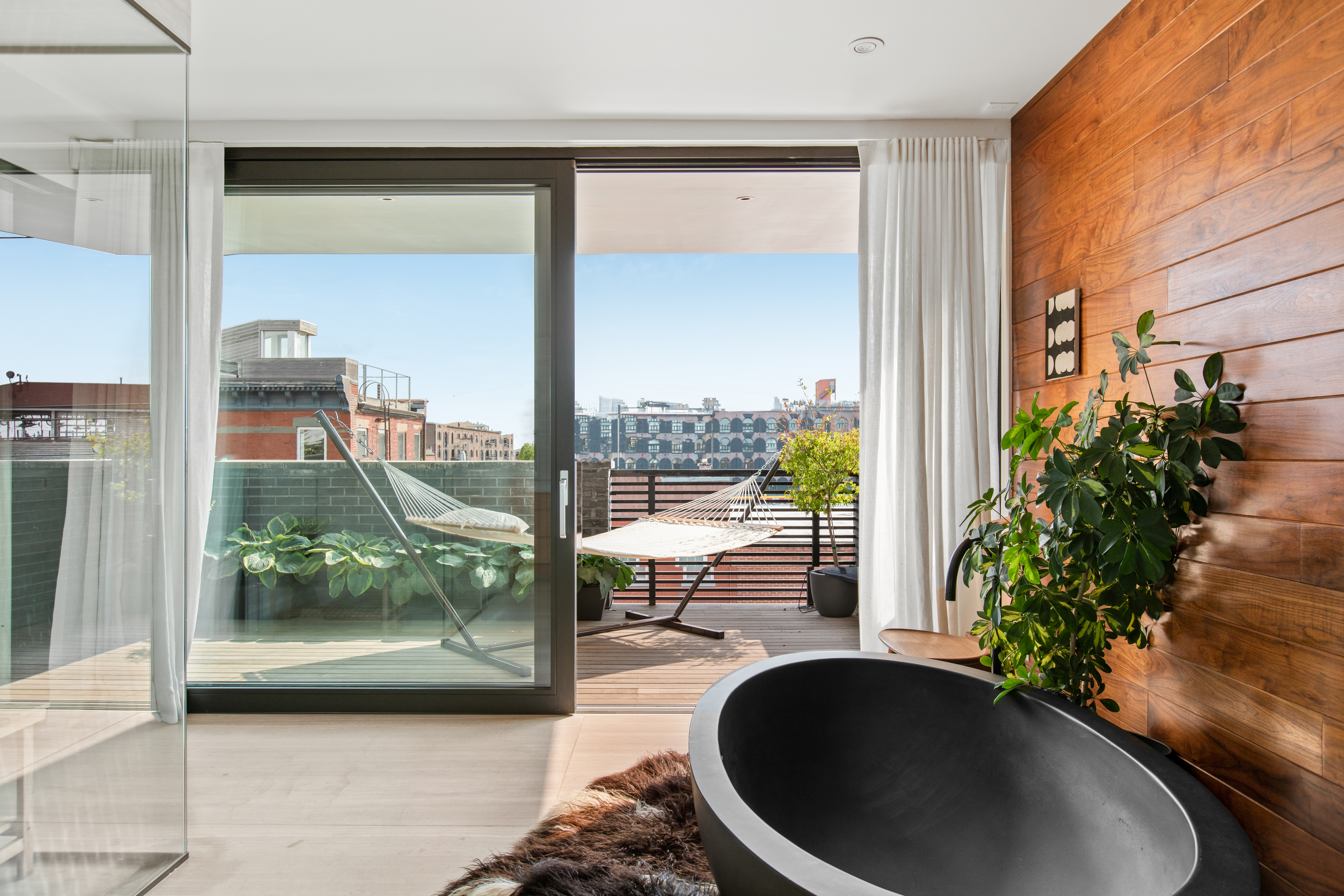 440 Van Brunt Street Brooklyn, NY 11231 - Photo 29 of 33 a view of a living room and a balcony