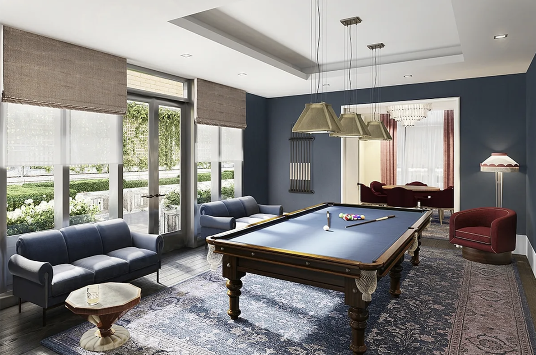 45 East 22nd Street, Unit 42B Manhattan, NY 10010 - Photo 14 of 23 a living room with furniture a table and a potted plant