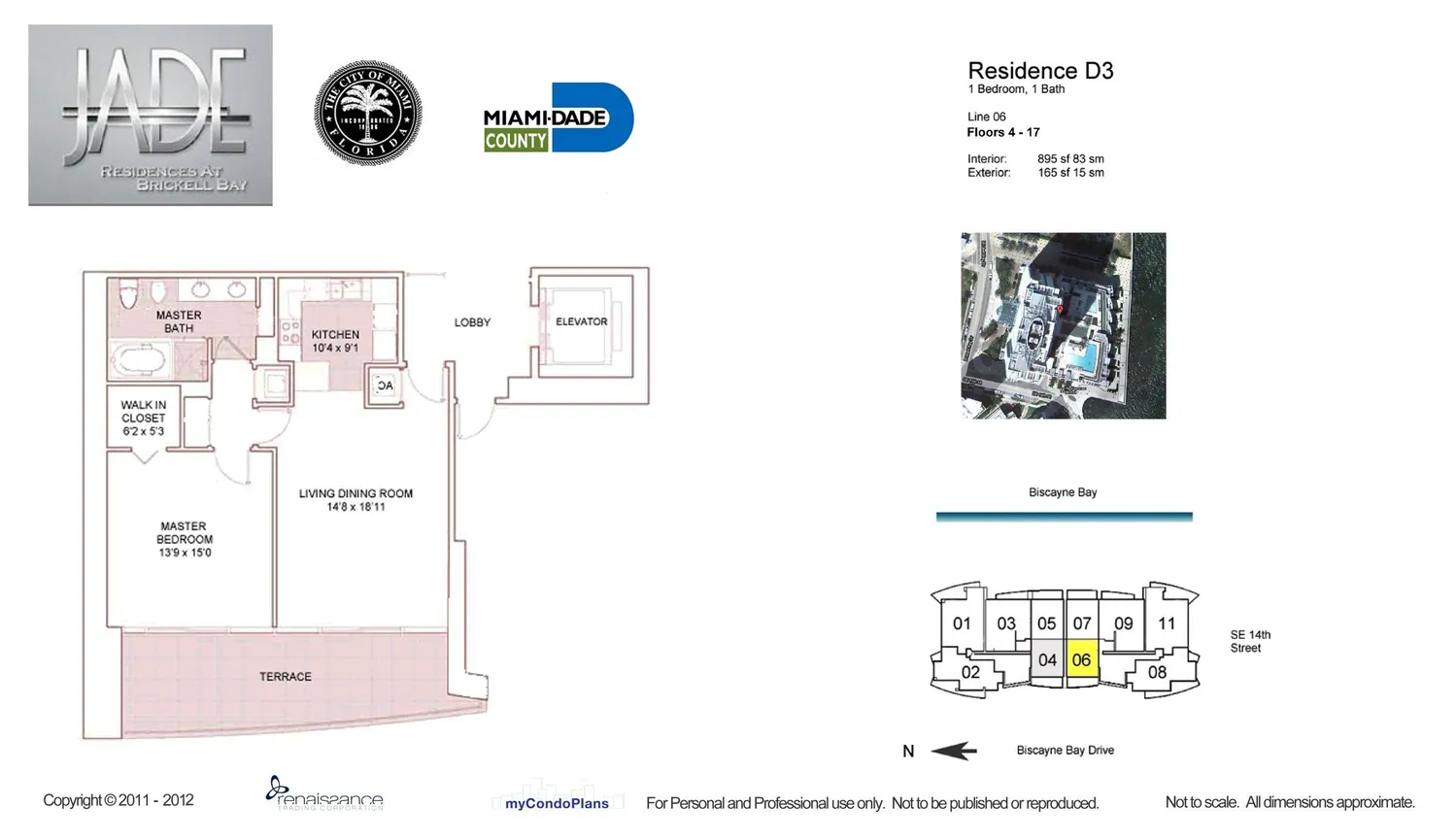 $770,000 | 1331 Brickell Bay Drive, Unit 1606, Miami, FL 33131
