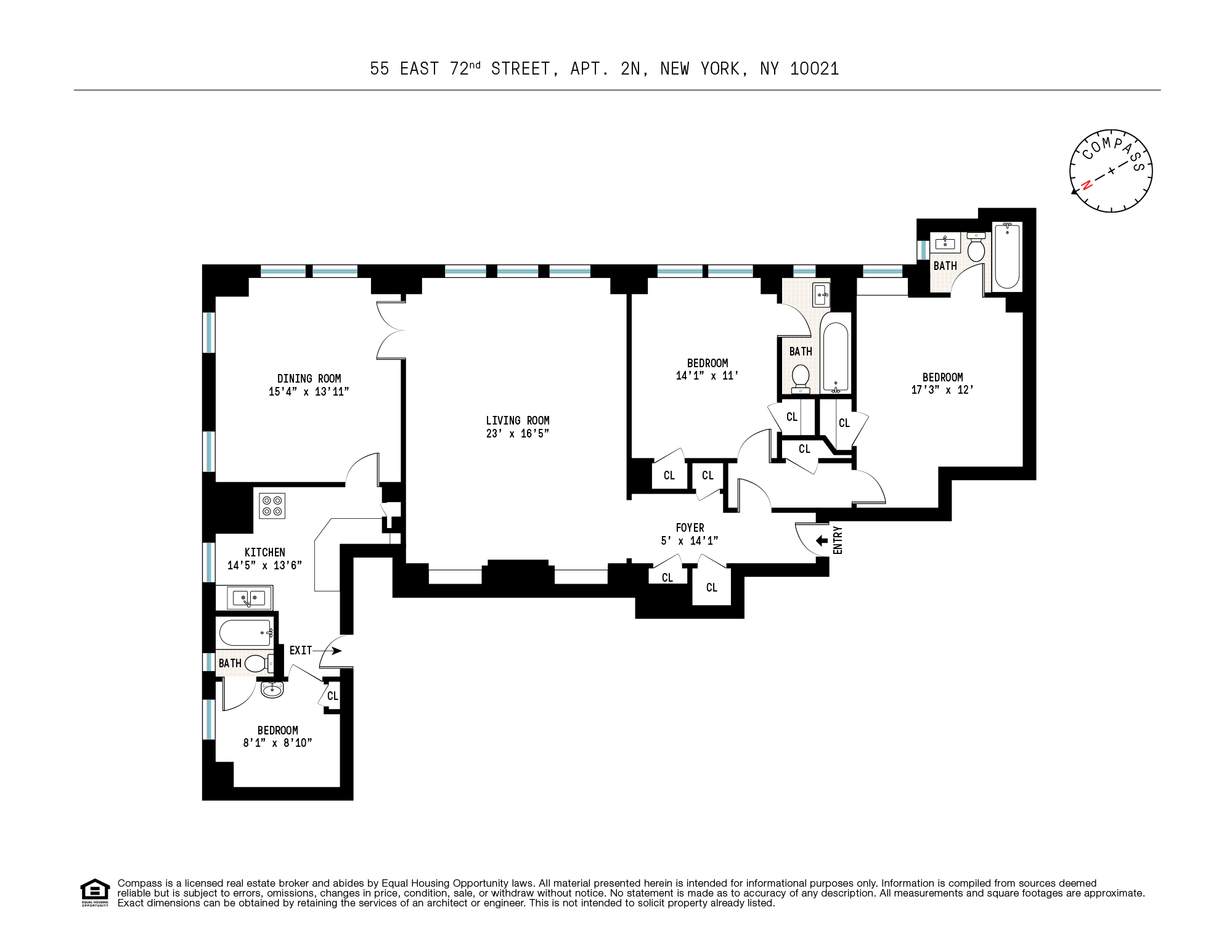 55 East 72nd Street, Unit 2NORTH Manhattan, NY 10021 - Photo 18 of 18 a picture of a floor plan