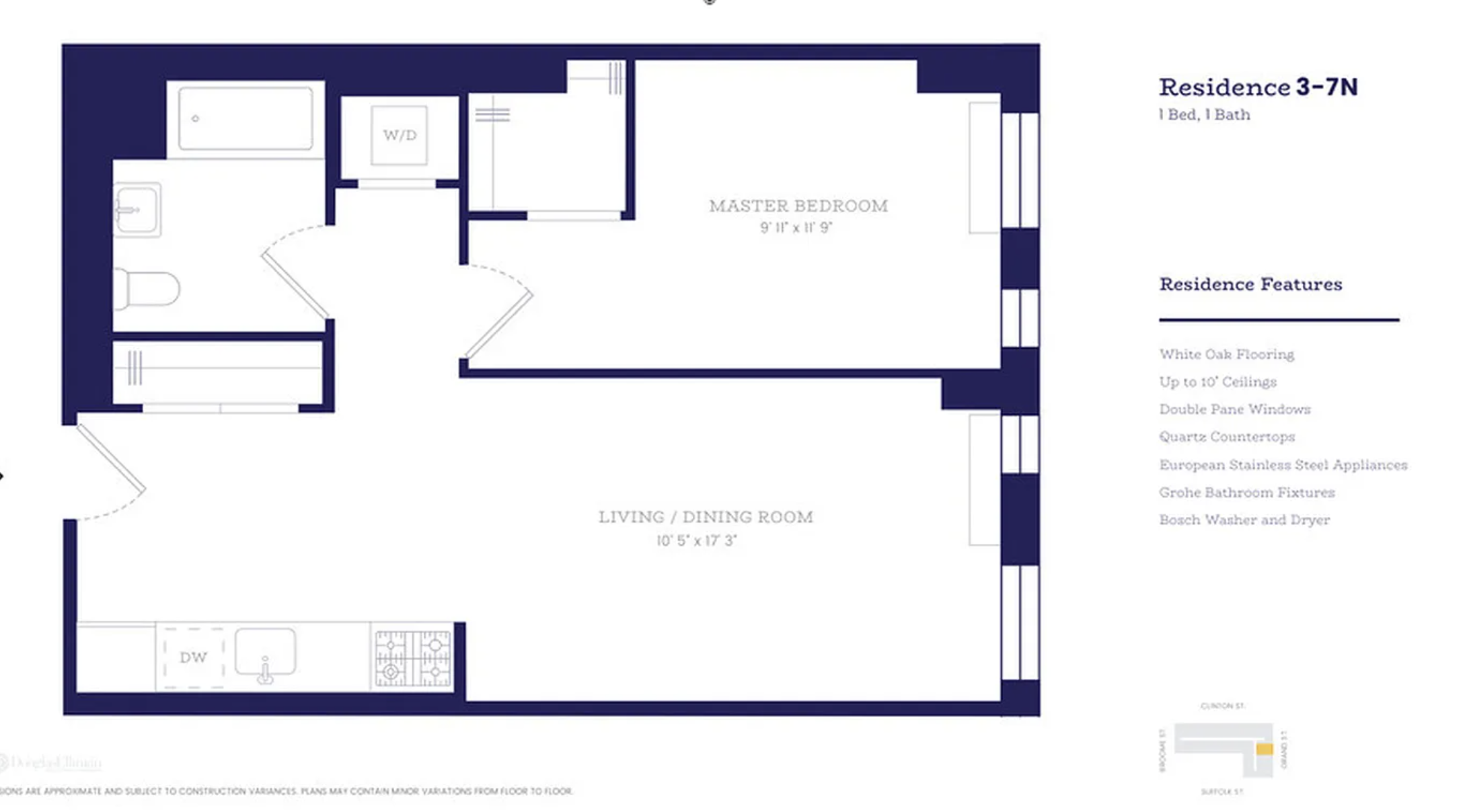 145 Clinton Street, Unit 4N Manhattan, NY 10002 - Photo 18 of 18 a picture of a black and white photo