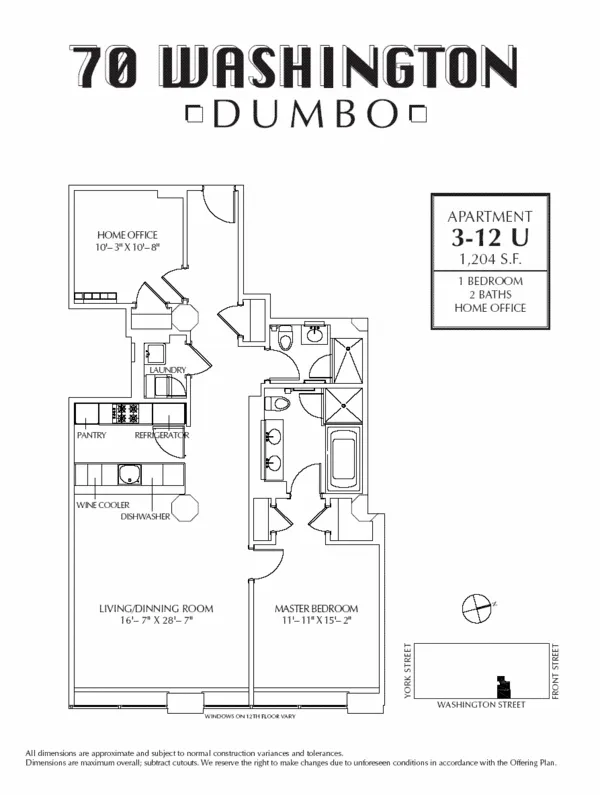 $8,000 | 70 Washington Street, Unit 4U | DUMBO