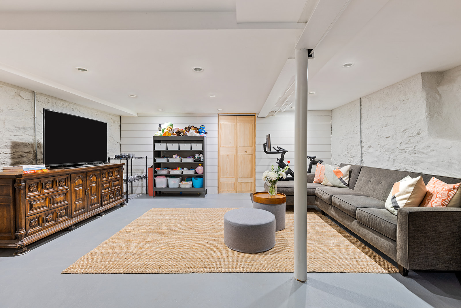 682 A 6th Avenue Brooklyn, NY 11215 - Photo 10 of 16 a living room with furniture and a flat screen tv