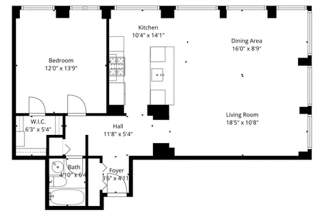 $399,900 | 1101 3rd Street Southwest, Unit 206, Washington, DC 20024
