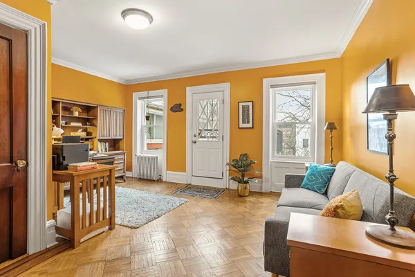 a view of a chairs on the roof deck