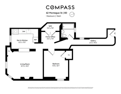 $850,000 | 62 Montague Street, Unit 8D | Brooklyn Heights
