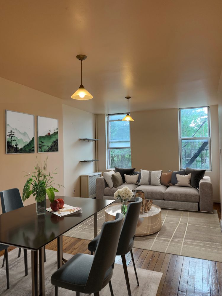 250 19th Street, Unit 3A Brooklyn, NY 11215 - Photo 3 of 15 a living room with furniture and a window