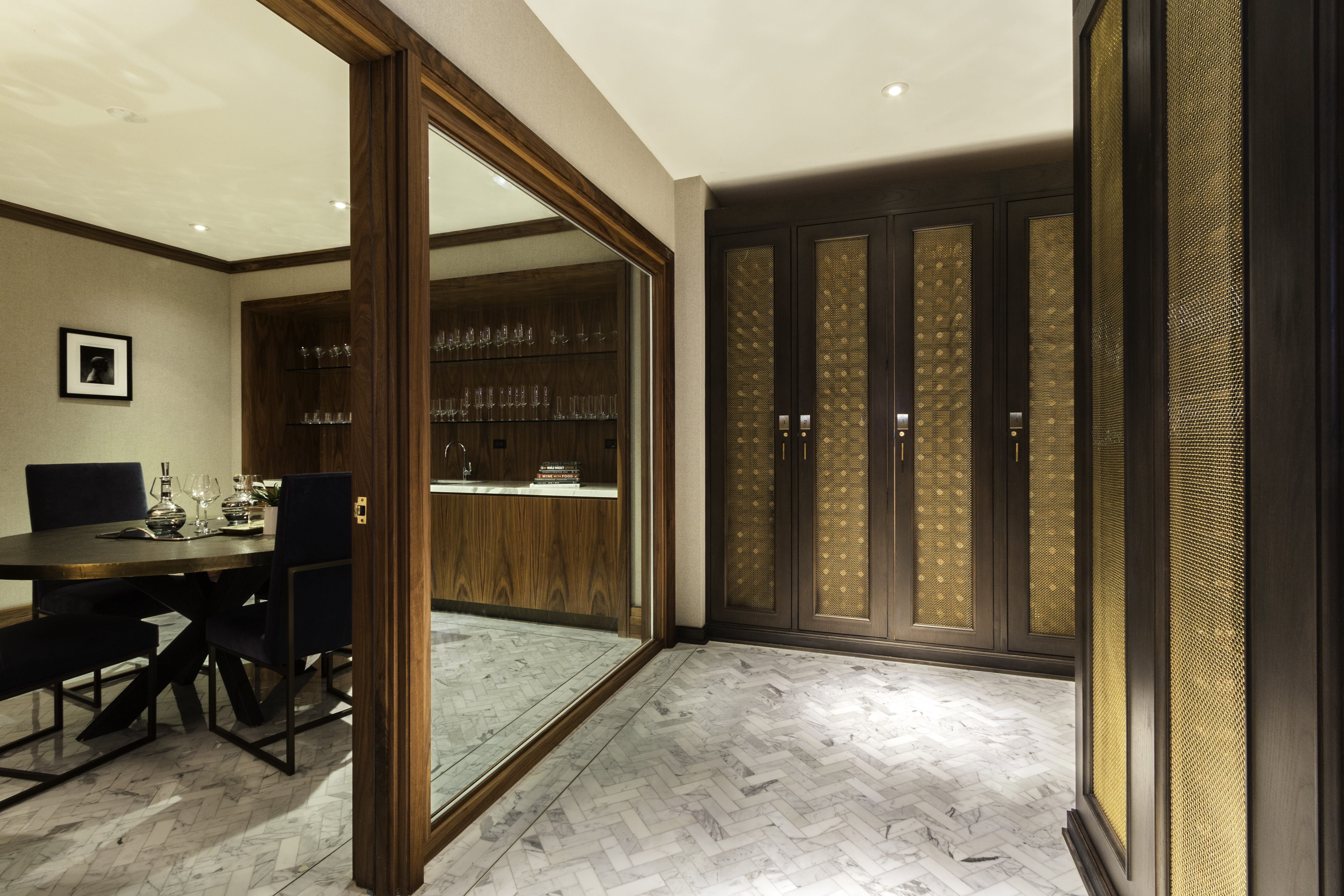 100 Barclay Street, Unit 13K Manhattan, NY 10007 - Photo 26 of 27 a view of a hallway with workspace