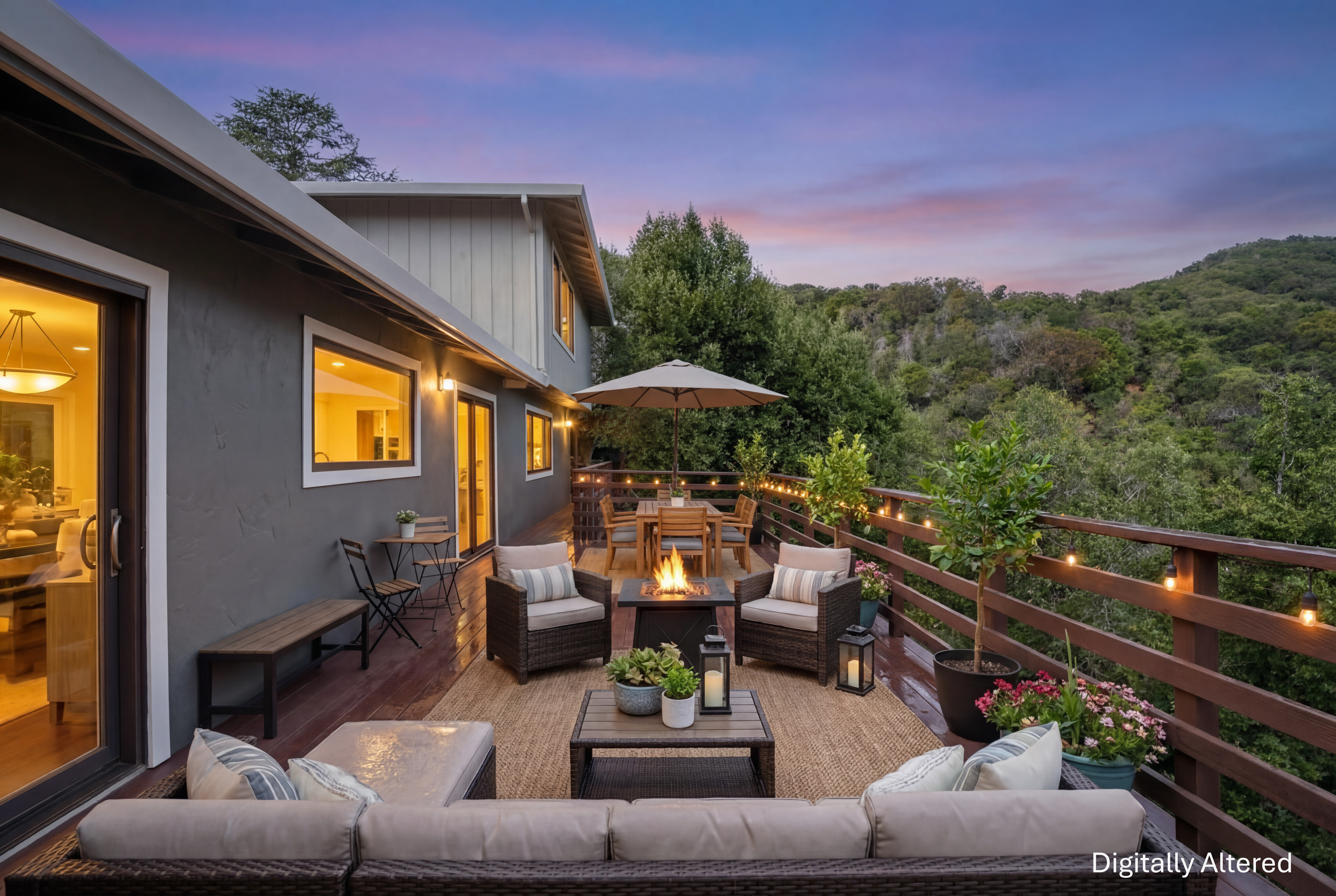 62 Oakdale Avenue San Rafael, CA 94901 - Photo 8 of 32 a view of a patio with couches table and chairs with wooden floor and fence