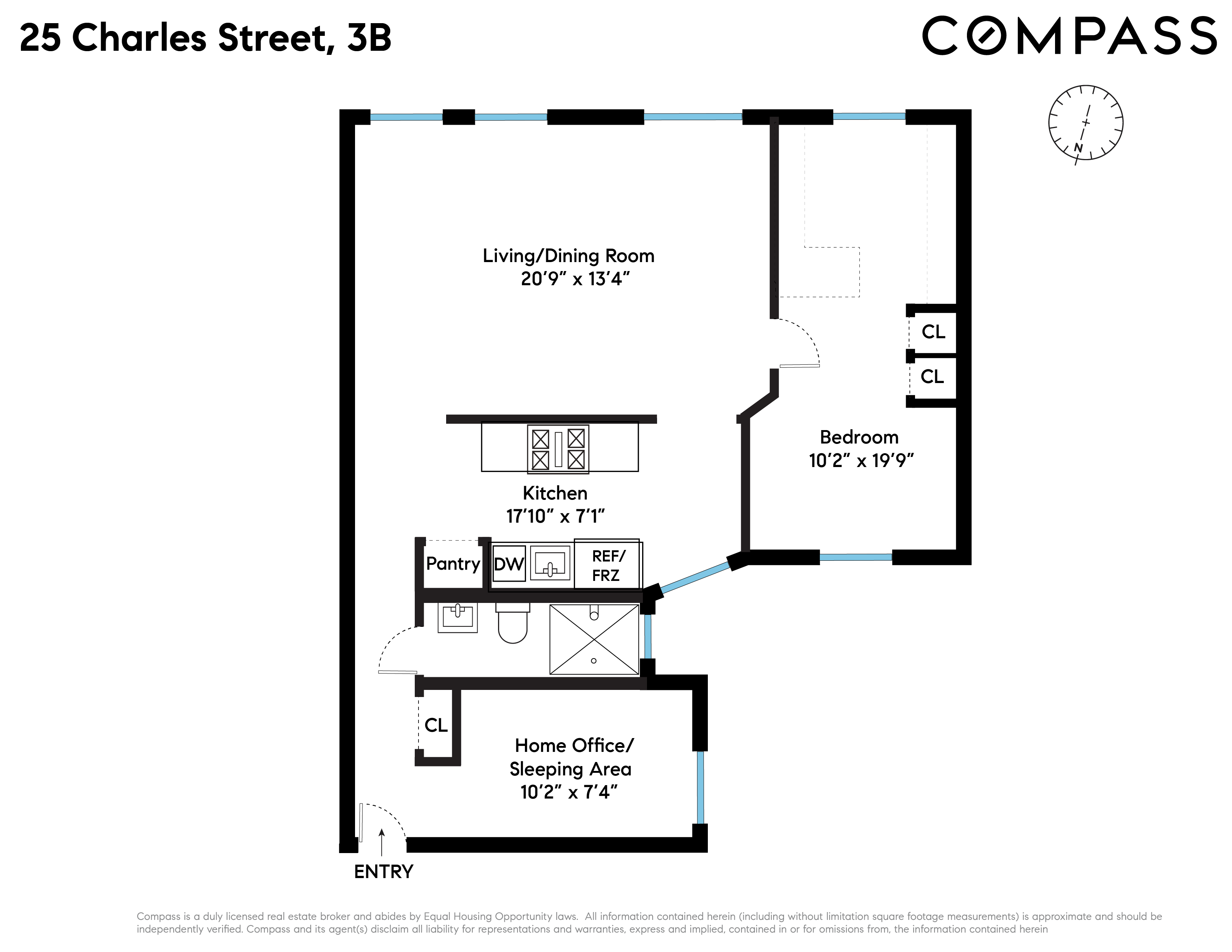 25 Charles Street, Unit 3B Manhattan, NY 10014 - Photo 9 of 9 a picture of a park with furniture and a wall