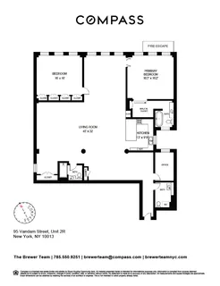 $2,800,000 | 95 Vandam Street, Unit 2R | Hudson Square