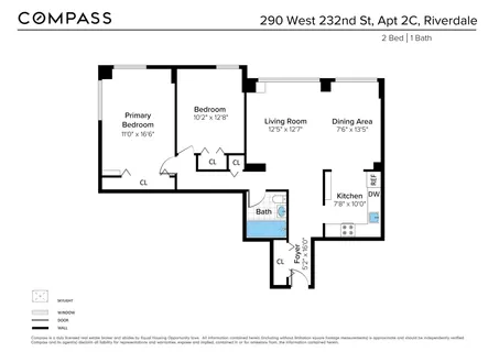 $369,000 | 290 West 232nd Street, Unit 2C | Kingsbridge