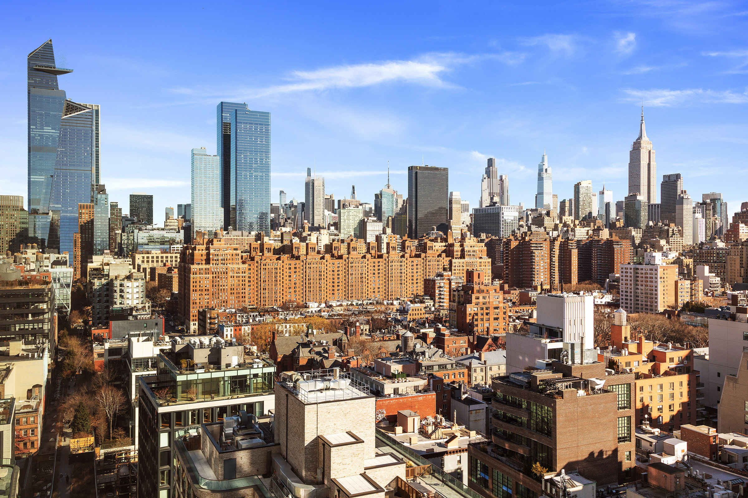 500 West 18th Street, Unit EAST 19E Manhattan, NY 10011 - Photo 6 of 18 a view of a city with tall buildings