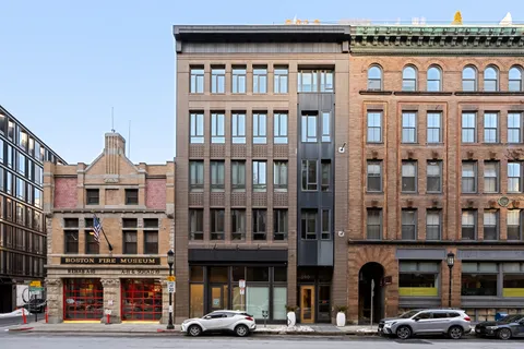 a front view of an apartment