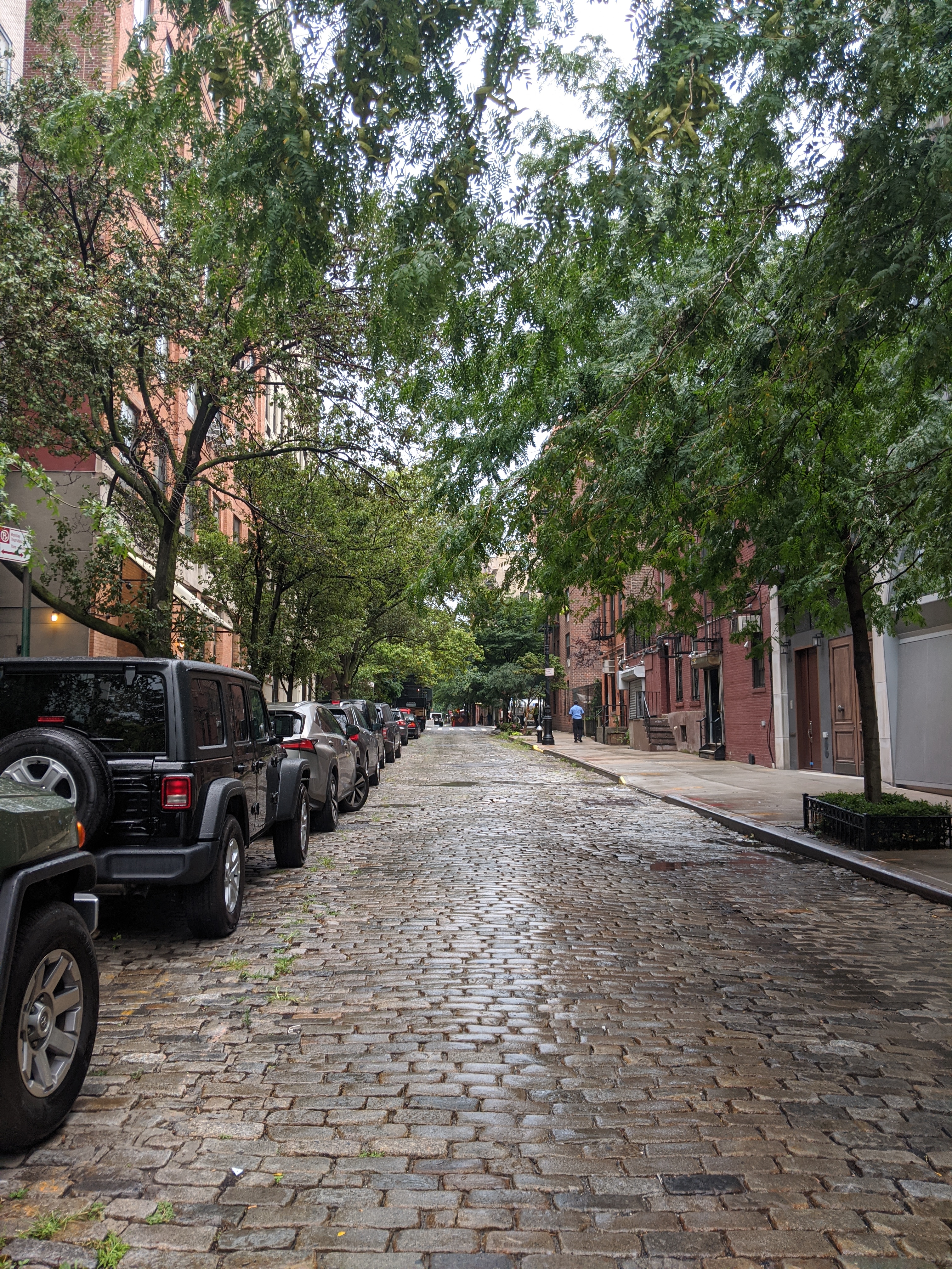 167 Perry Street, Unit 5F Manhattan, NY 10014 - Photo 7 of 12 a view of a car parked in front of a house