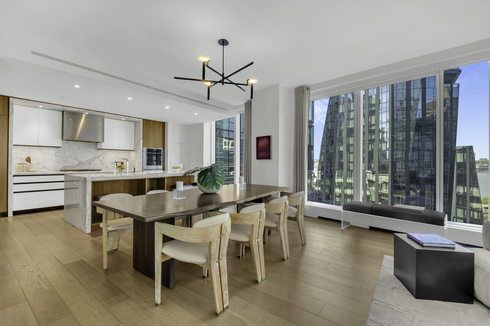 1 West End Avenue, Unit 10A Manhattan, NY 10023 - Photo 5 of 38 a view of a dining room with furniture window and outside view