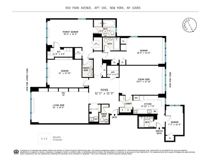 $3,385,000 | 650 Park Avenue, Unit 18C | Lenox Hill