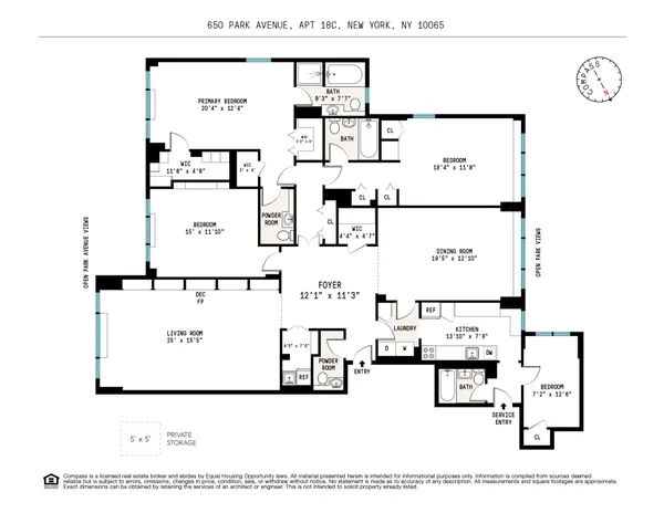 $3,385,000 | 650 Park Avenue, Unit 18C | Lenox Hill