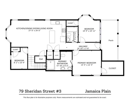 $1,250,000 | 79 A Sheridan Street, Unit 3, Jamaica Plain, MA 02130