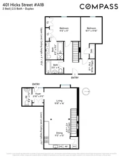 $1,800,000 | 401 Hicks Street, Unit A1B | Cobble Hill