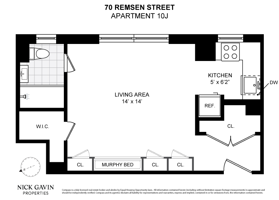 70 Remsen Street, Unit 10J Brooklyn, NY 11201 - Photo 11 of 11 Gallery Image 11