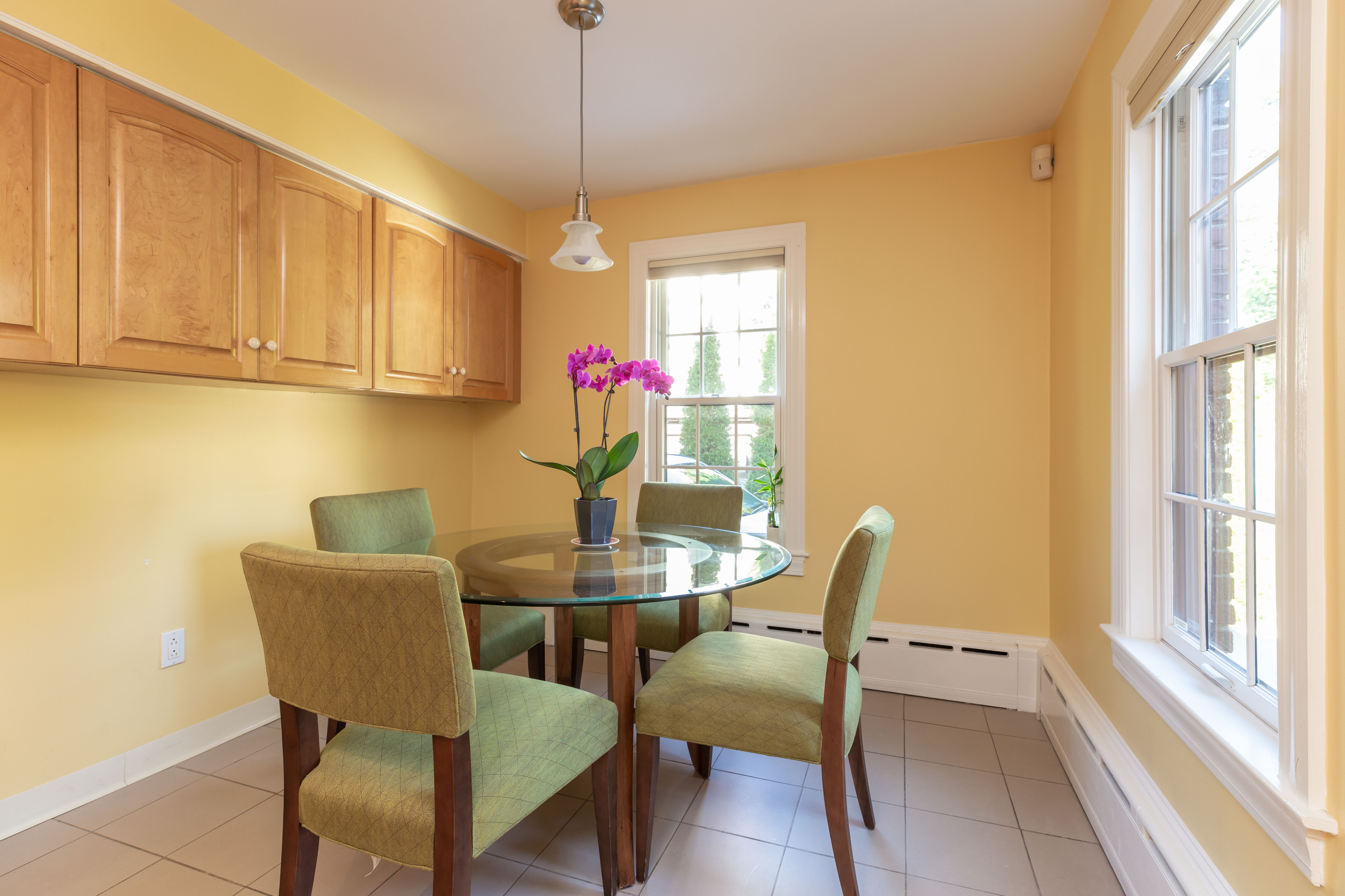 290 Dorset Road Waban, MA 02468 - Photo 8 of 23 a view of a dining room with furniture window and outside view