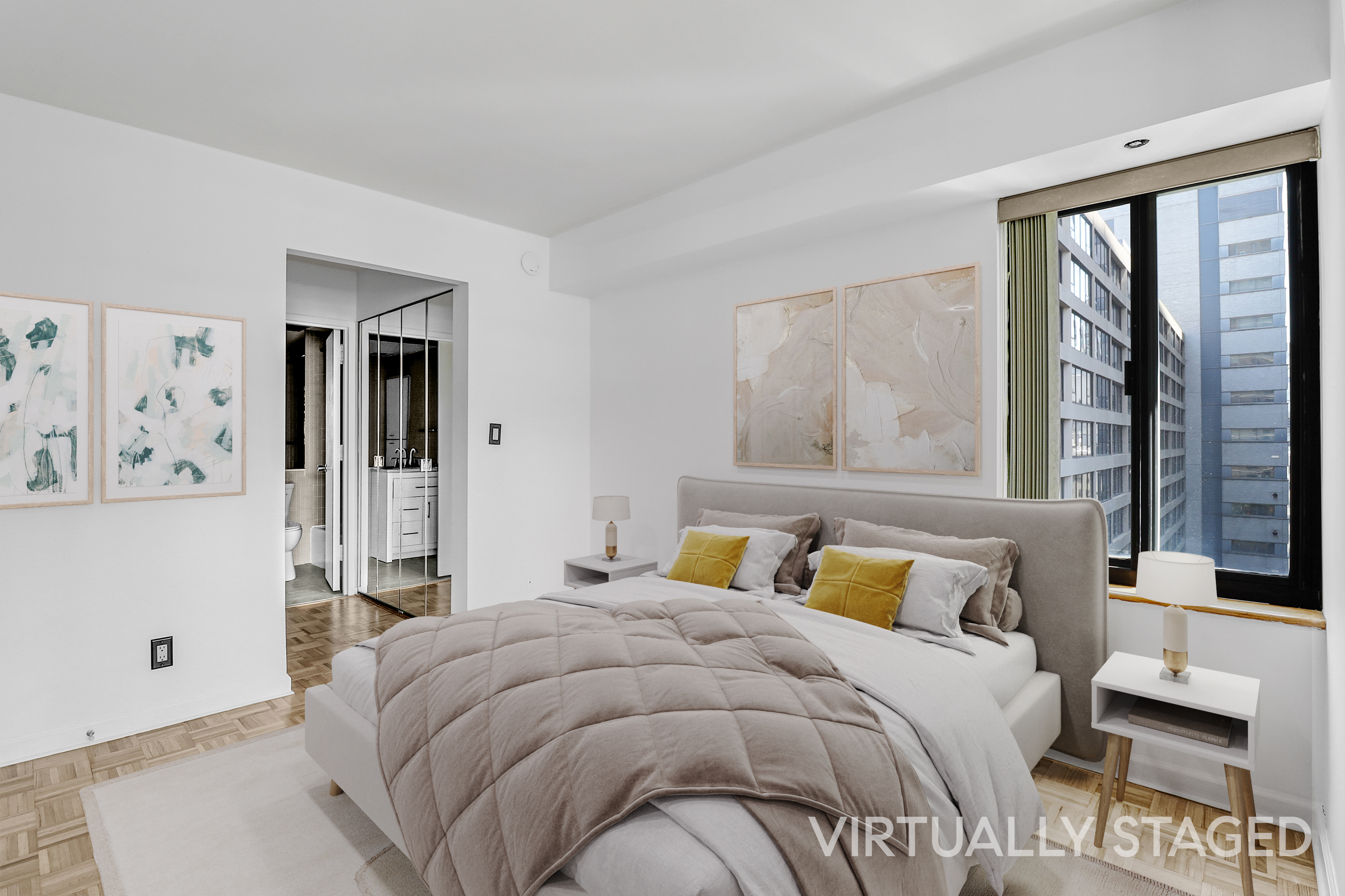 400 East 70th Street, Unit 1008 Manhattan, NY 10021 - Photo 7 of 15 a bedroom with a large bed and a window