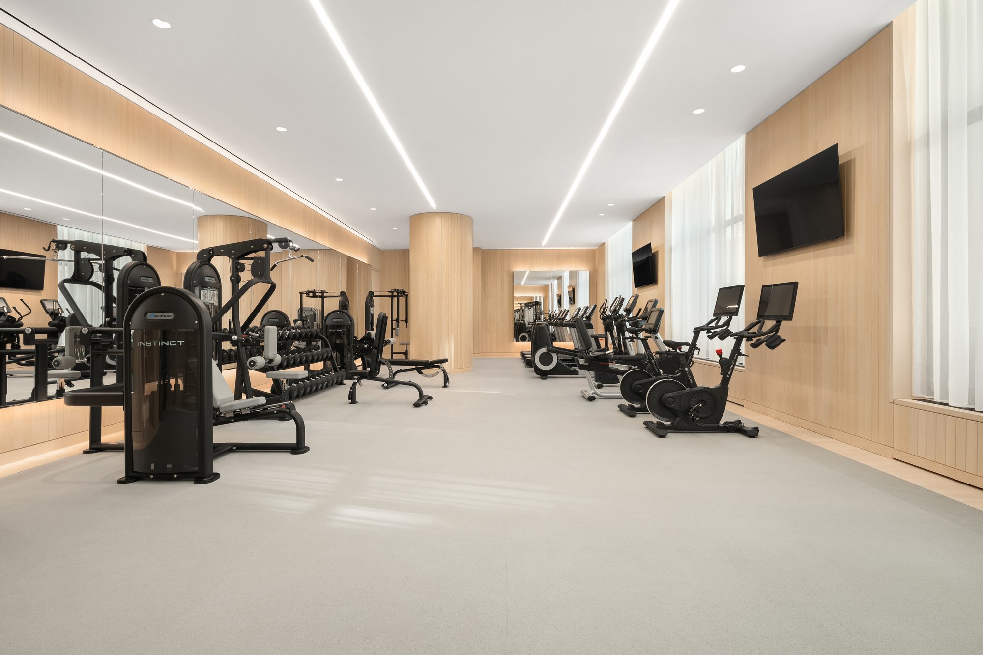 430 East 58th Street, Unit 39A Manhattan, NY 10022 - Photo 11 of 15 a view of a room with gym equipment