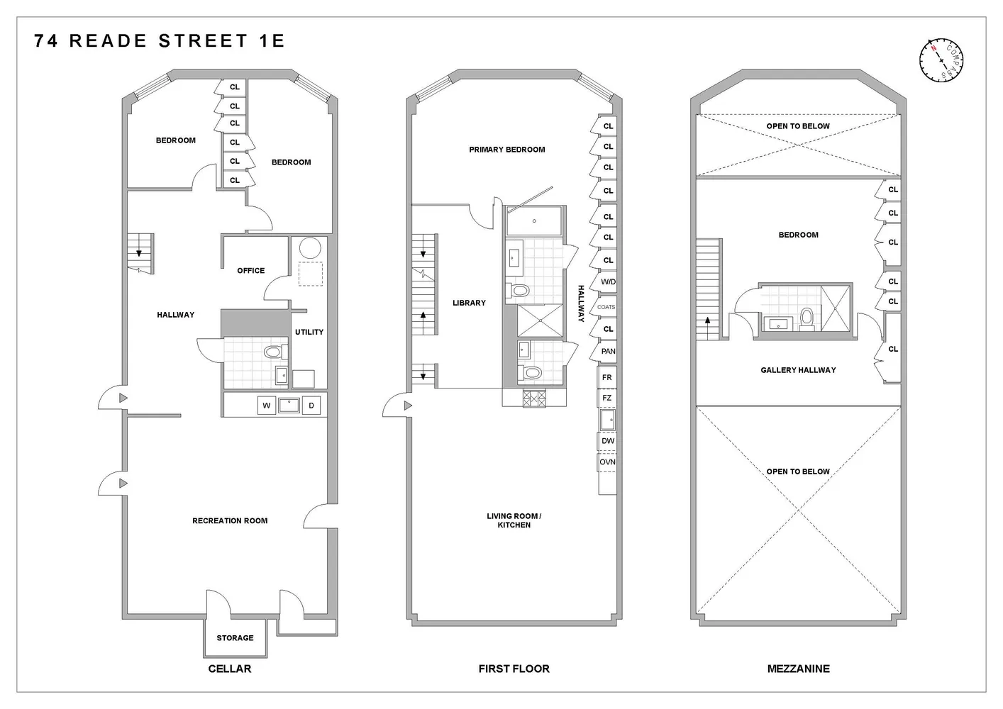 $3,500,000 | 74 Reade Street, Unit 1EAST | TriBeCa