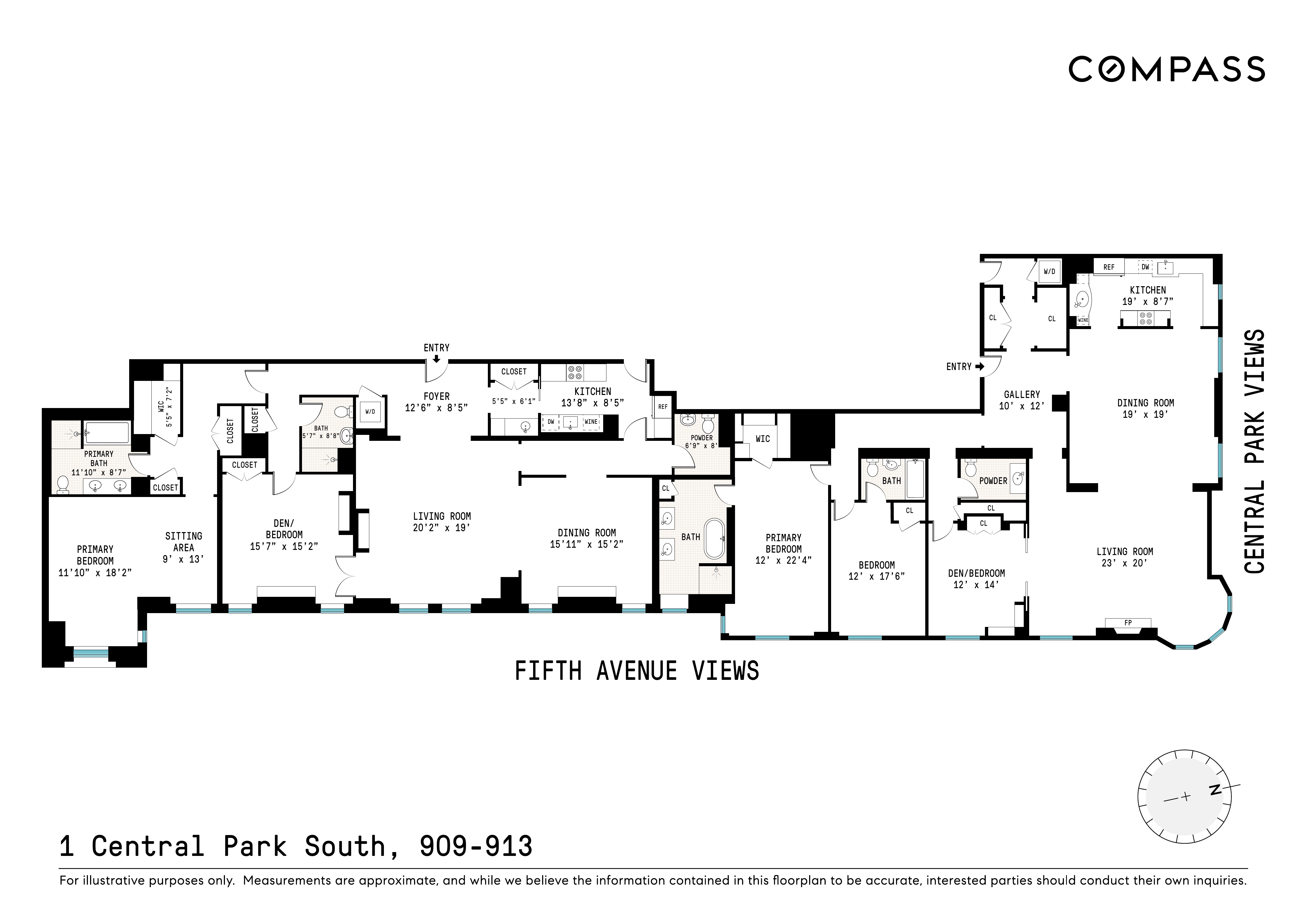 1 Central Park South, Unit 909913 Manhattan, NY 10019 - Photo 36 of 38 a black and white photo of a building