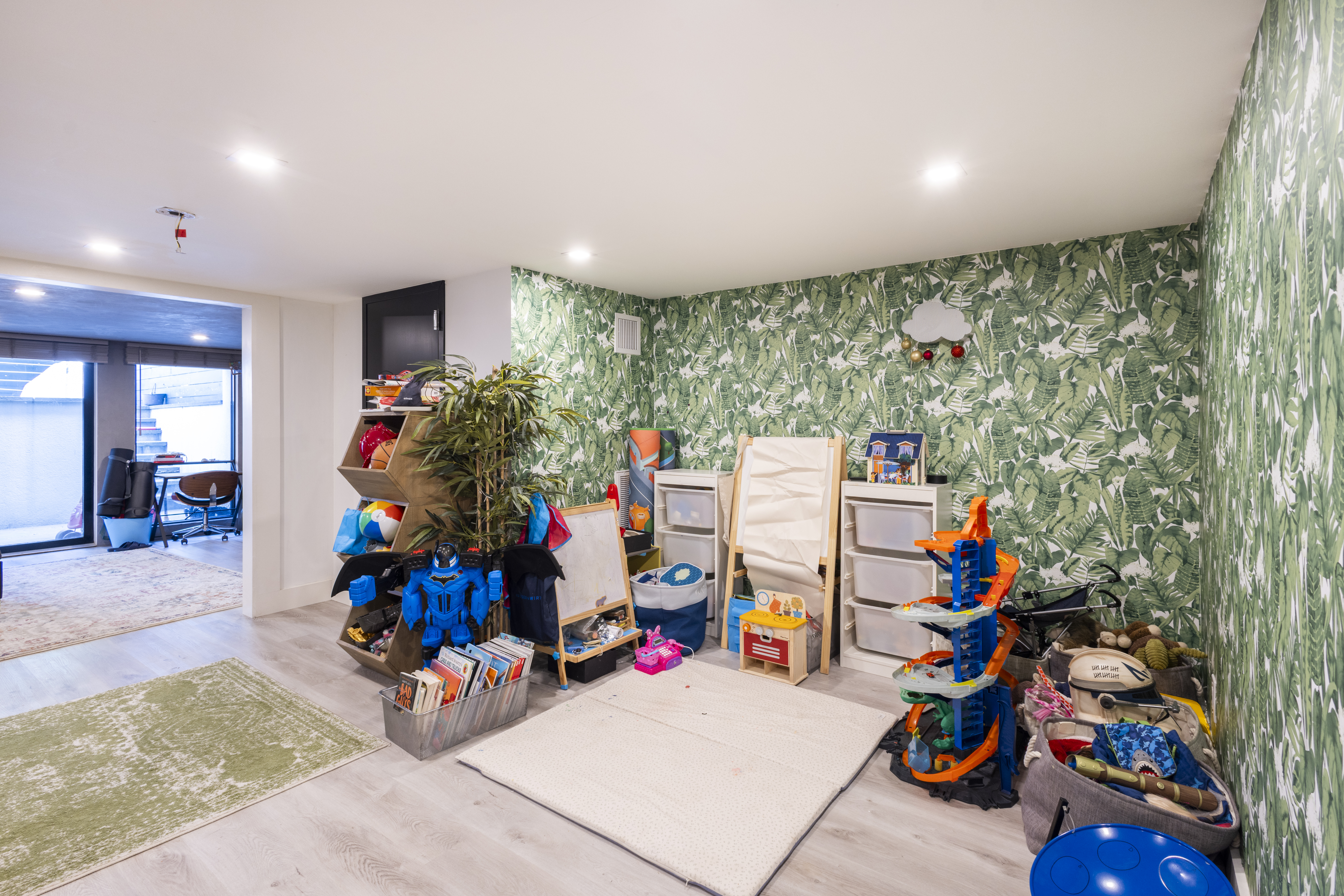 239 Winthrop Street Brooklyn, NY 11225 - Photo 10 of 20 a view of a room with gym equipment and a large window