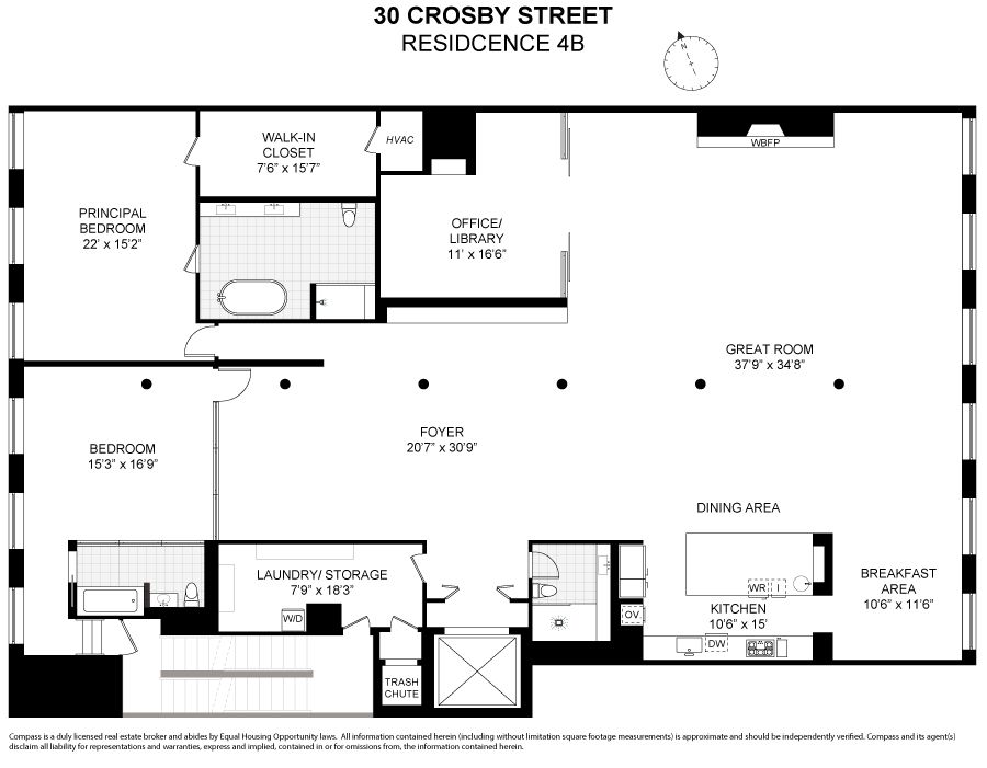 $9,300,000 | 30 Crosby Street, Unit 4B | SoHo