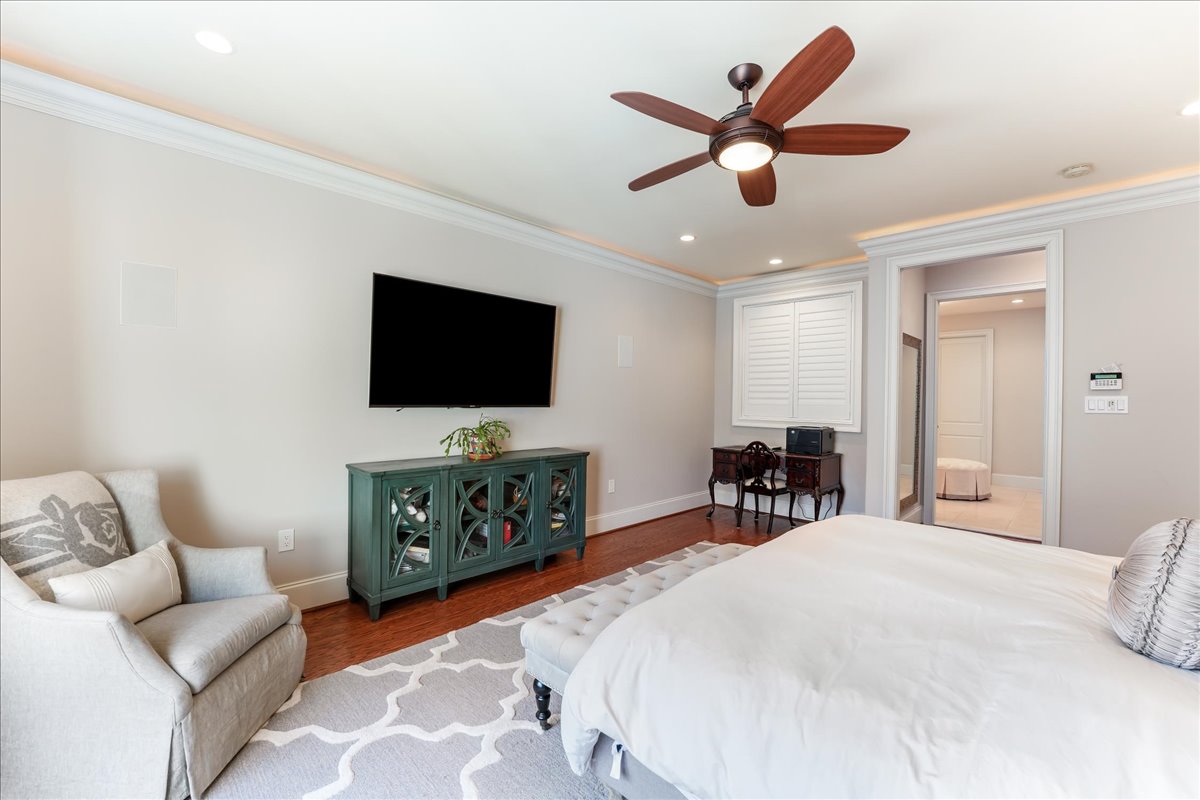 248 Valley Ridge Road Haverford, PA 19041 - Photo 21 of 44 a bedroom with a bed and a flat screen tv