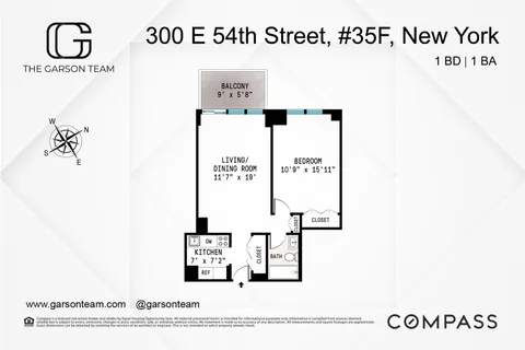 $699,000 | 300 East 54th Street, Unit 35F | Sutton Place
