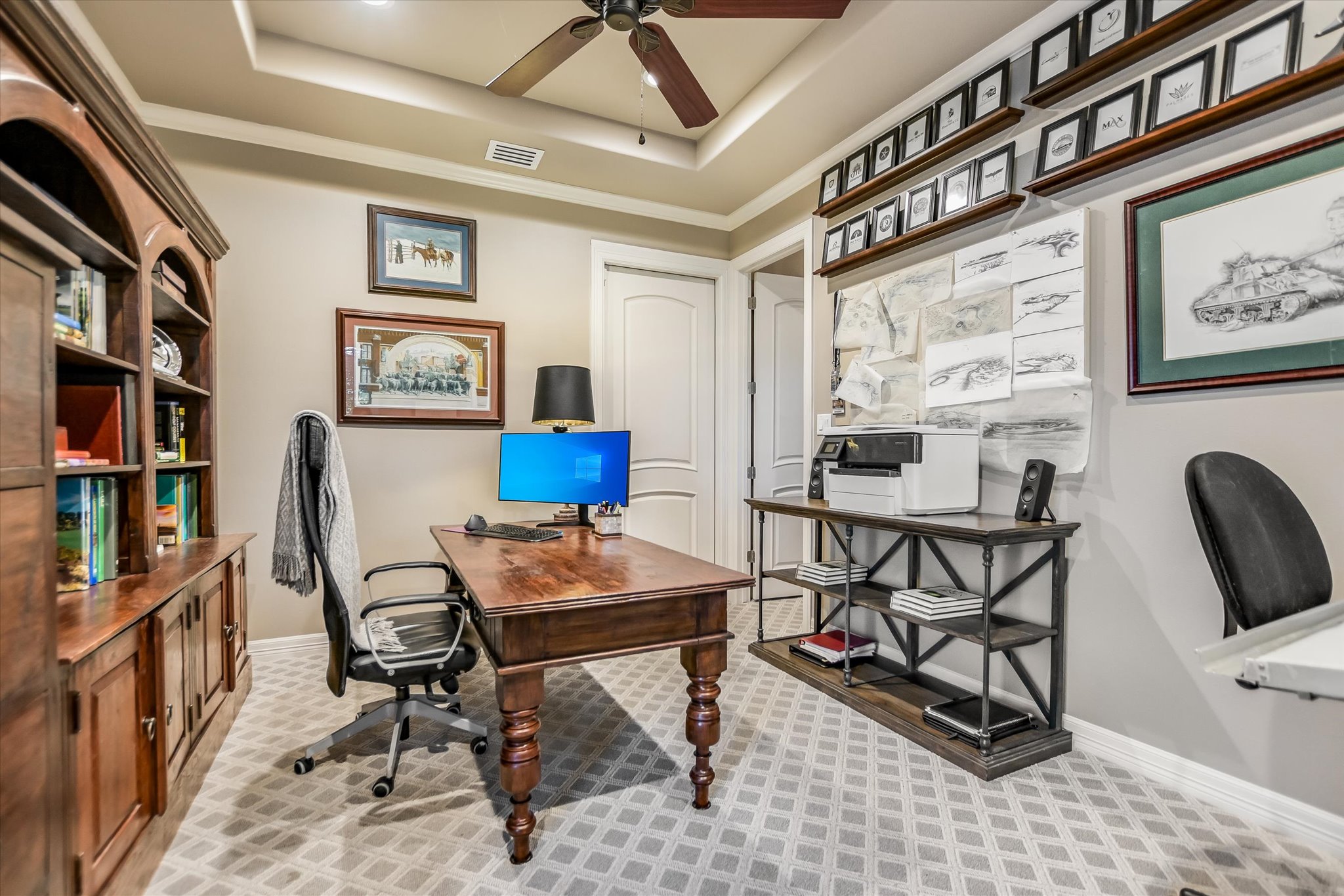 1422 Palomino Ridge Drive Austin, TX 78733 - Photo 30 of 60 a view of a workspace with furniture