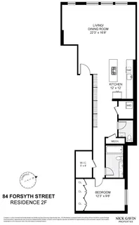 $1,795,000 | 84 Forsyth Street, Unit 2F | Lower East Side