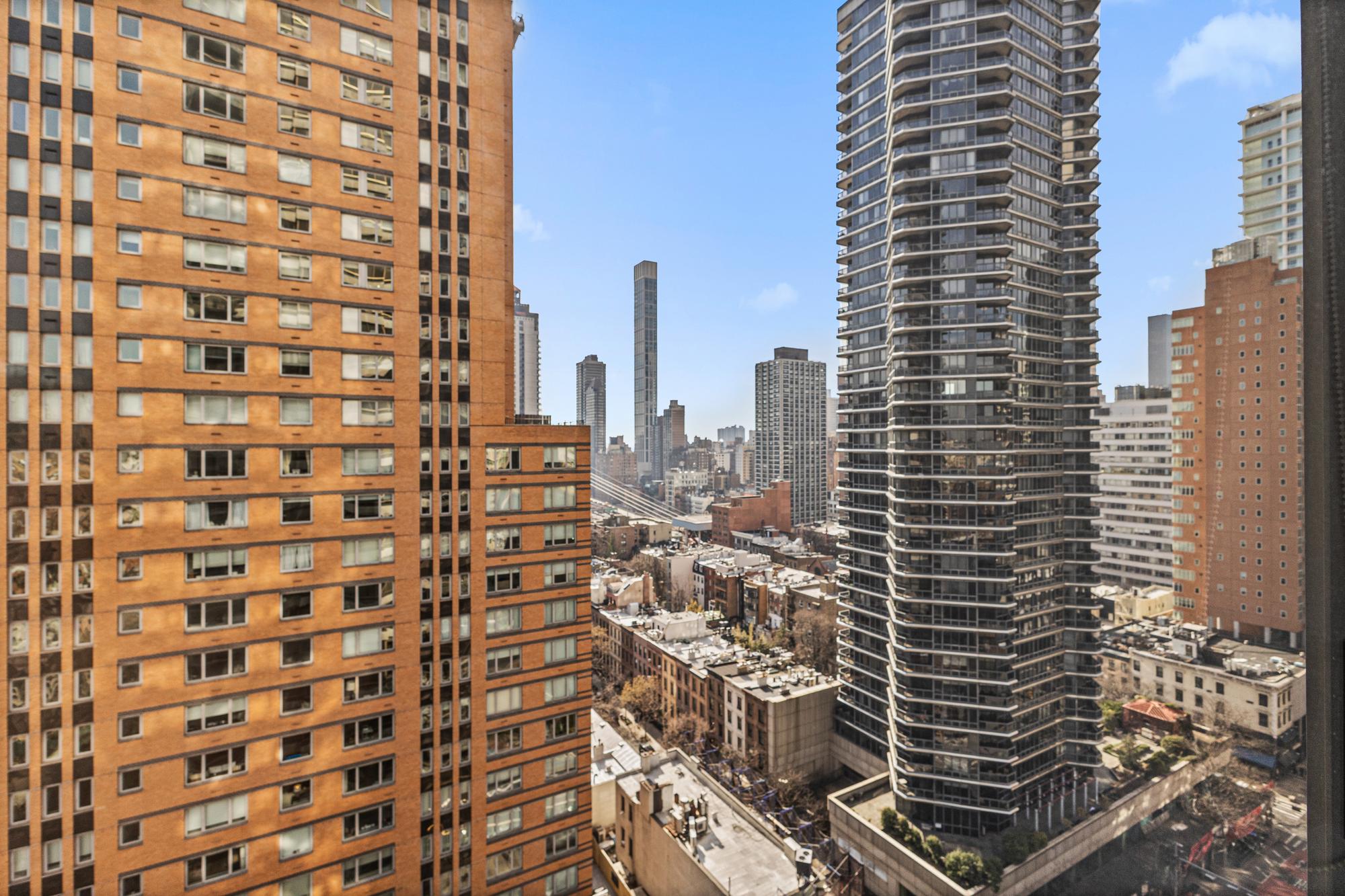 167 East 61st Street, Unit 20E Manhattan, NY 10065 - Photo 20 of 24 a view of a city with tall buildings