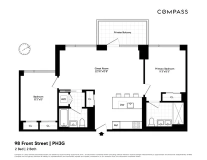 $1,750,000 | 98 Front Street, Unit PH3G | DUMBO