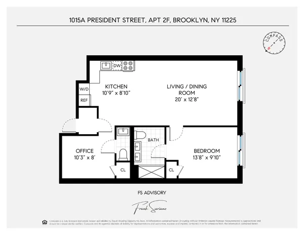 $4,750 | 1015 A President Street, Unit 2F | Crown Heights