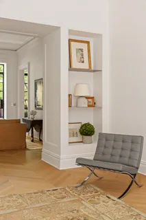 a view of living room and kitchen