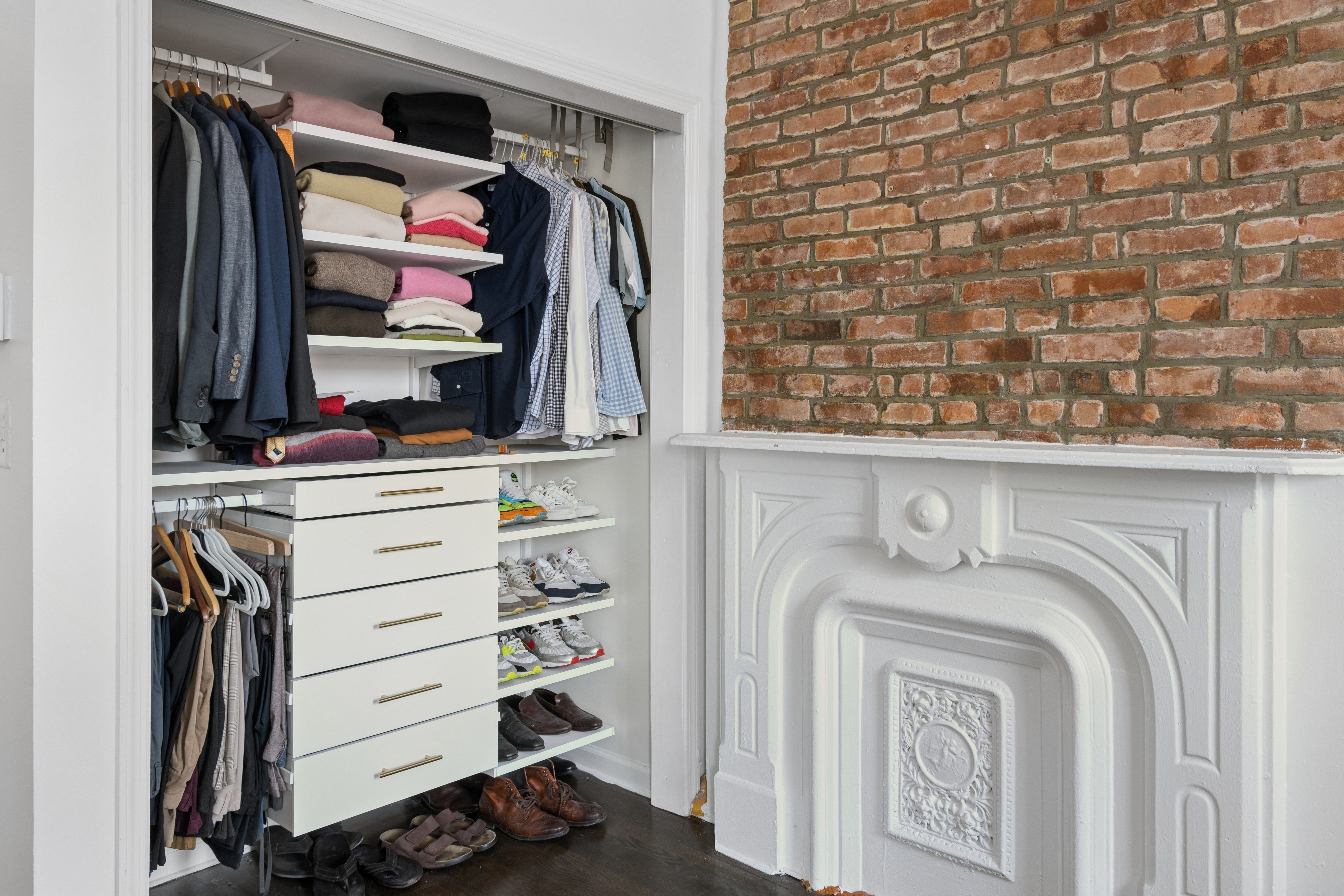 38 Halsey Street, Unit 3 Brooklyn, NY 11216 - Photo 4 of 9 a view of walk in closet with clothes and shoes