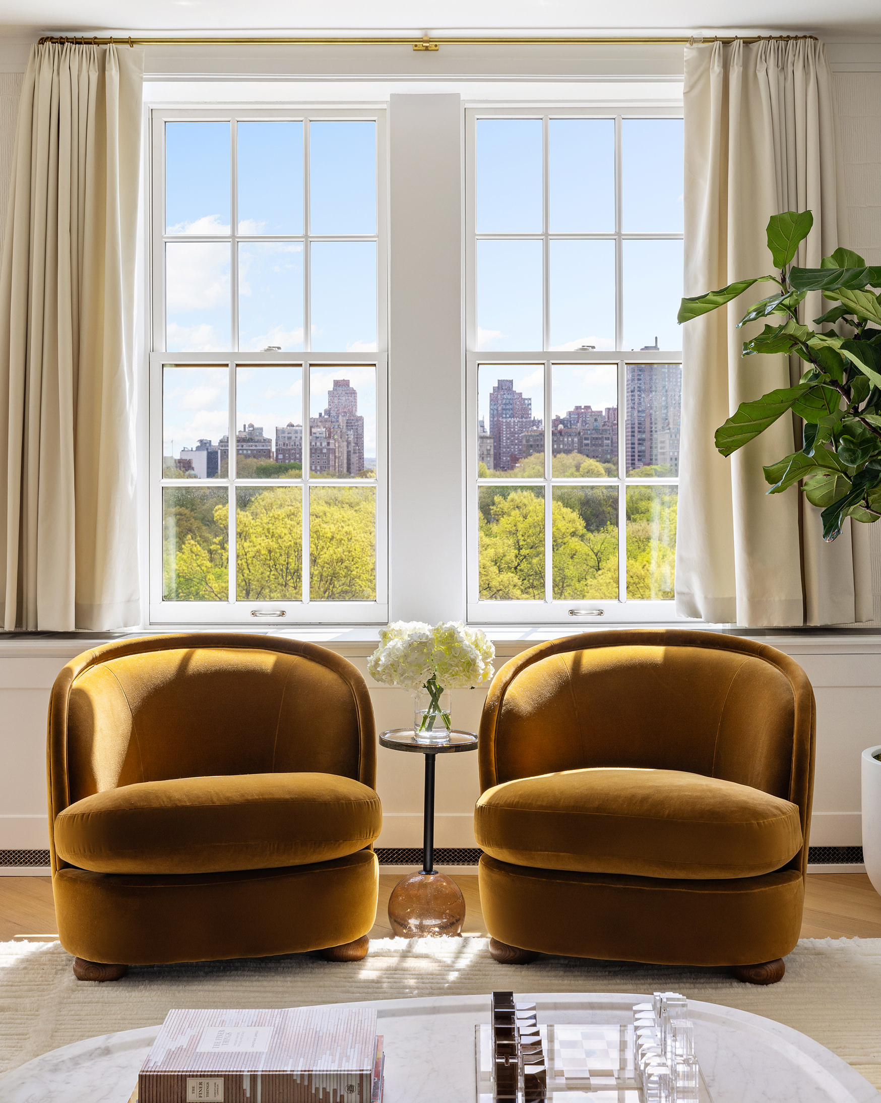 360 Central Park West, Unit 11C Manhattan, NY 10025 - Photo 2 of 17 a living room with furniture and a large window