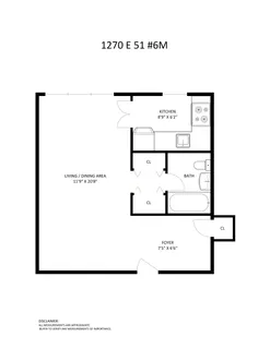 $180,000 | 1270 East 51st Street, Unit 6M | East Flatbush