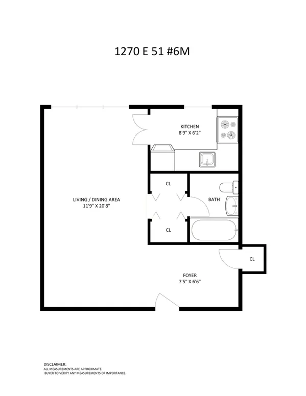 $180,000 | 1270 East 51st Street, Unit 6M | East Flatbush