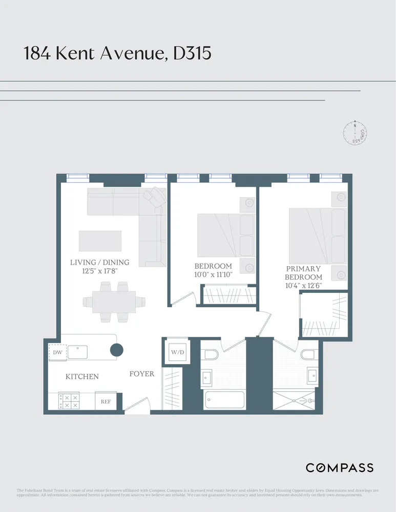 $7,450 | 184 Kent Avenue, Unit D315 | Williamsburg